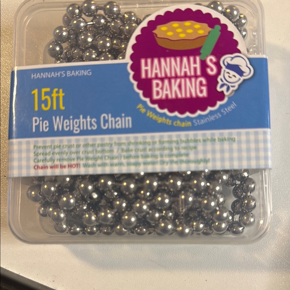 Silver Pie Weights Chain